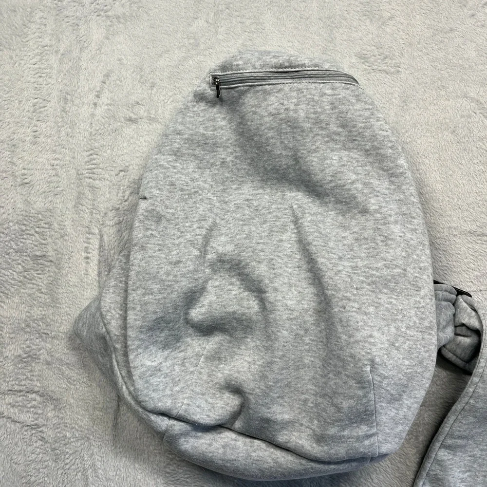 Tomkas Pet Sling Carrier Small Dog Cat Grey Gingham Adjustable Strap Pocket